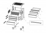 USAG 516 STXL6N Type 1 Roller Cabinet Spare Parts